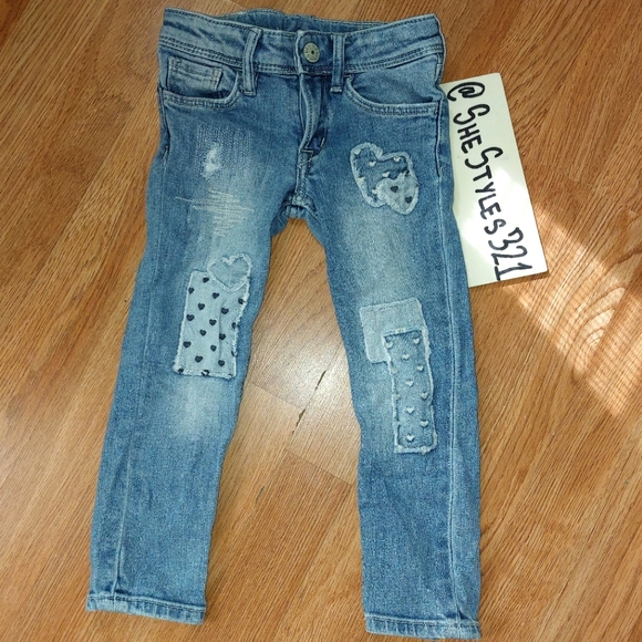 Distressed/Patchy Jeans - Picture 1 of 4